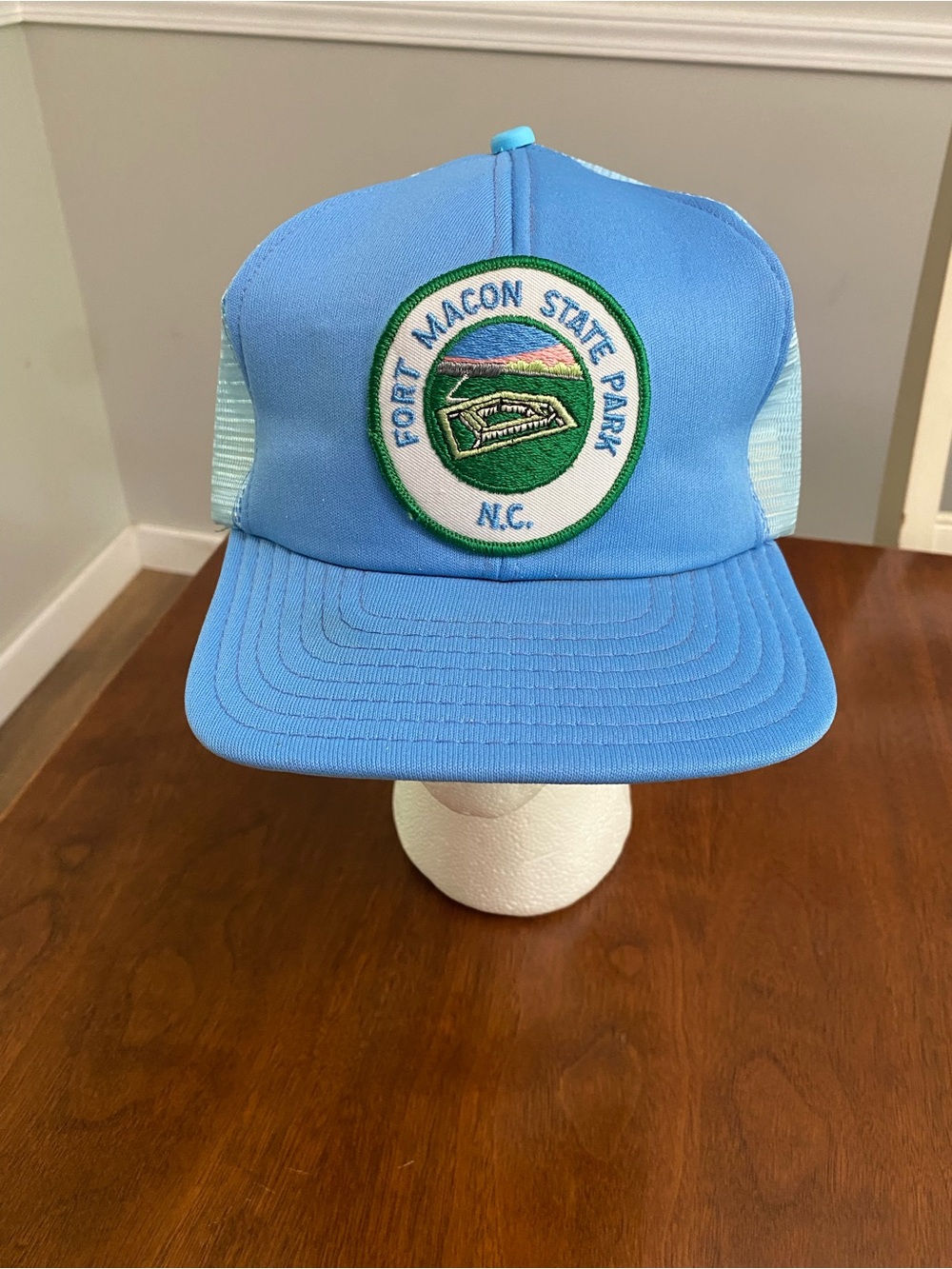 Vintage Fort Macon State Park Patch Trucker Hat